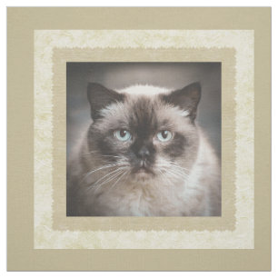 Benutzerdefiniertes Foto Beige Quilt Quadrat Stoff