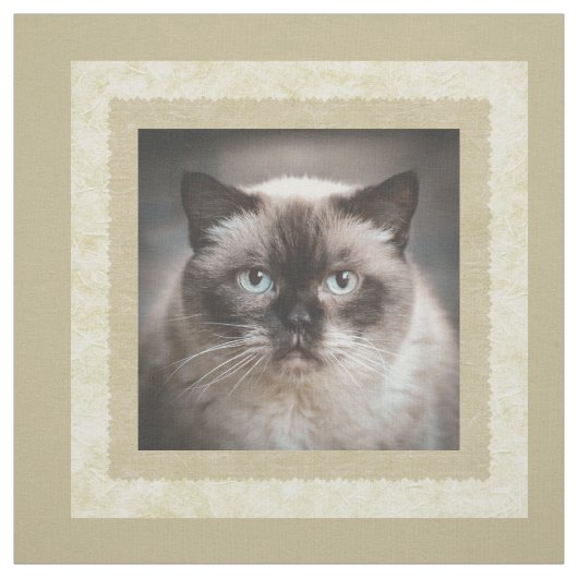 Benutzerdefiniertes Foto Beige Quiltplatz Stoff (Muster)