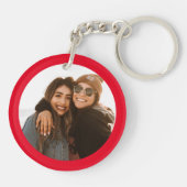 Benutzerdefiniertes Foto Beste Freunde Erstellen S Schlüsselanhänger (Rückseite)