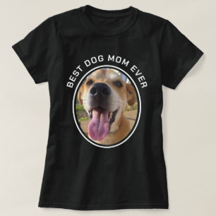 Benutzerdefiniertes Foto Beste Mama für Hunde T-Shirt