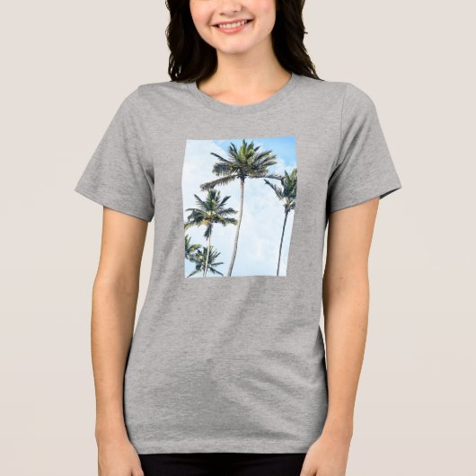 Benutzerdefiniertes Foto Beste Mama je (Eigenes Fo Tri-Blend Shirt (Vorderseite)