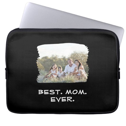 Benutzerdefiniertes Foto Beste Mama je Muttertag Laptopschutzhülle (Vorderseite)