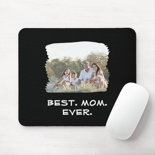Benutzerdefiniertes Foto Beste Mama je Muttertag Mousepad (Mit Mouse)