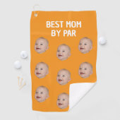 Benutzerdefiniertes Foto Beste Mama Par Personalis Golfhandtuch (Insitu)