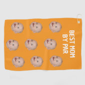 Benutzerdefiniertes Foto Beste Mama Par Personalis Golfhandtuch (Horizontal)