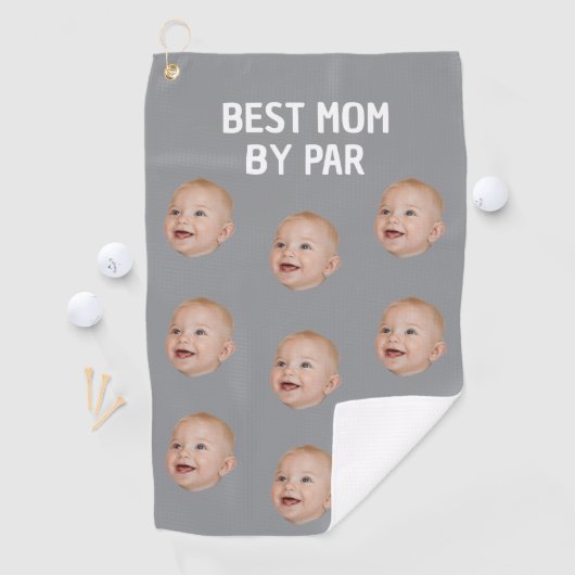 Benutzerdefiniertes Foto Beste Mama Par Personalis Golfhandtuch (Insitu)