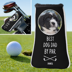 Benutzerdefiniertes Foto Bester Hund Papa von Par  Golf Headcover