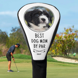 Benutzerdefiniertes Foto Bester Hund Papa von Par  Golf Headcover