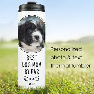 Benutzerdefiniertes Foto Bester Hundedaddy von Par Thermosbecher
