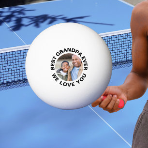 Benutzerdefiniertes Foto Bester Opa Aller Zeiten Tischtennisball