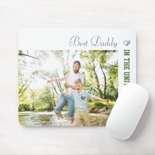 Benutzerdefiniertes Foto - Bester Papa im Universu Mousepad (Mit Mouse)