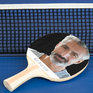 Benutzerdefiniertes Foto Bester Vater aller Zeiten Tischtennis Schläger