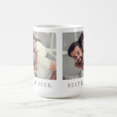 Benutzerdefiniertes Foto Bester Vater für alle Zei Kaffeetasse (Mittel)