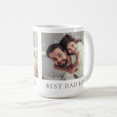Benutzerdefiniertes Foto Bester Vater für alle Zei Kaffeetasse (VorderseiteRechts)