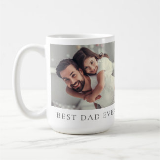 Benutzerdefiniertes Foto Bester Vater für alle Zei Kaffeetasse