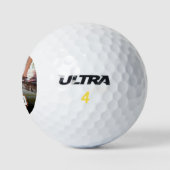 Benutzerdefiniertes Foto Bester Vater für Par Golfball (Logo)