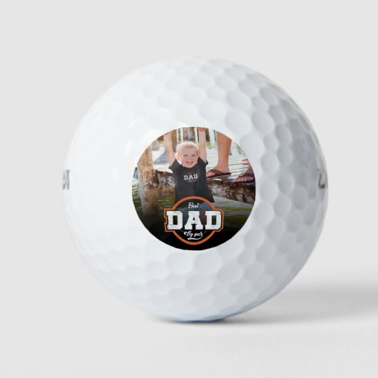 Benutzerdefiniertes Foto Bester Vater für Par Golfball (Vorderseite)