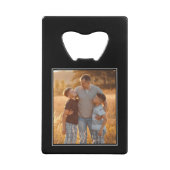 Benutzerdefiniertes Foto "Bester Vater je" Geldbeutel Flaschenöffner (Vorderseite)