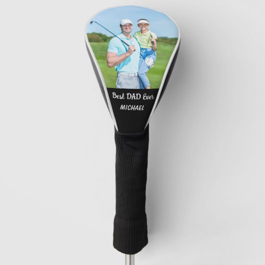 Benutzerdefiniertes Foto Bester Vater je Personali Golf Headcover (Vorderseite)