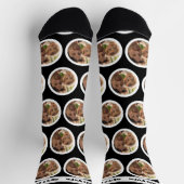 Benutzerdefiniertes Foto Bester Vater je Schwarzer Socken (Oben)