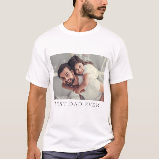 Benutzerdefiniertes Foto Bester Vater je T - Shirt