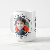 Benutzerdefiniertes Foto Bester Vater nach Par Sch Kaffeetasse (Vorderseite Links)