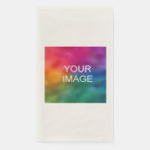 Benutzerdefiniertes Foto Bild-Logo hinzufügen Text Serviette (Vorderseite)