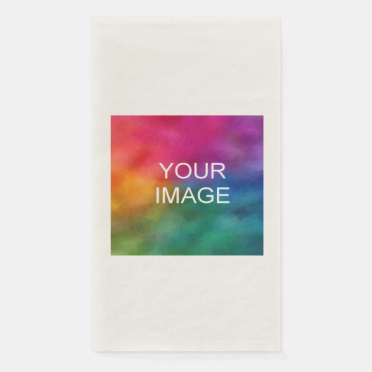 Benutzerdefiniertes Foto Bild-Logo hinzufügen Text Serviette (Vorderseite)