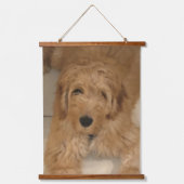 Benutzerdefiniertes Foto Bild personalisiert verti Wandteppich Mit Holzrahmen (Vorderseite)