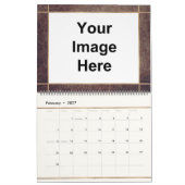 Benutzerdefiniertes Foto-Bildkoppler-Gold Kalender (Feb 2027)