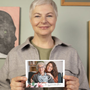 Benutzerdefiniertes Foto Blumen Glücklicher Mutter Feiertagskarte