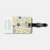 Benutzerdefiniertes Foto Blumenmuster Gepäckanhänger (Rückseite horizontal)