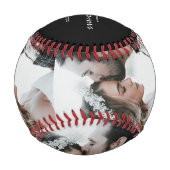 Benutzerdefiniertes Foto-Bridge und Groom-Skriptna Baseball (Rückseite)
