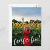 Benutzerdefiniertes Foto Brush-Skriptkrebs - Freie Postkarte (Vorne/Hinten)