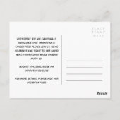 Benutzerdefiniertes Foto Brush-Skriptkrebs - Freie Postkarte (Rückseite)