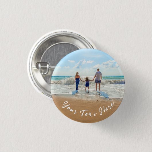 Benutzerdefiniertes Foto-Button-Geschenk mit Ihren Button (Vorne & Hinten)