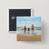 Benutzerdefiniertes Foto-Button-Geschenk mit Text Button (Vorne & Hinten)