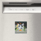 Benutzerdefiniertes Foto Cat Peering in Fischen Ta Magnet (In Situ (Geschirrspüler))