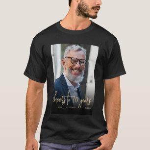 Benutzerdefiniertes Foto Cheers 70. Geburtstagsfei T-Shirt