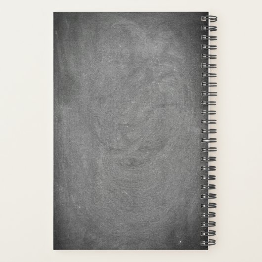 Benutzerdefiniertes Foto Collage Chalkboard Planer (Rückseite)