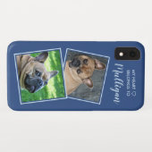Benutzerdefiniertes Foto Collage Dog Cat Niedliche Case-Mate iPhone Hülle (Rückseite (Horizontal))