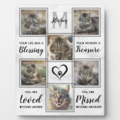 Benutzerdefiniertes Foto Collage Einzigartiges Pet Fotoplatte (Vorderseite)