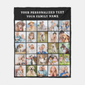 Benutzerdefiniertes Foto Collage Personalisiert Bl Fleecedecke (Vorderseite)