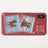 Benutzerdefiniertes Foto Collage Pet Dog Cat Zitat Case-Mate iPhone Hülle (Rückseite (Horizontal))