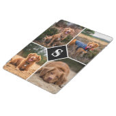 Benutzerdefiniertes Foto Collage Pet Dog Monogramm iPad Hülle (Seitenansicht)