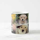Benutzerdefiniertes Foto-Collagen-Design für Welpe Kaffeetasse (Mittel)