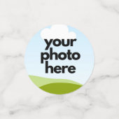 Benutzerdefiniertes Foto Confetti mit Neon Accents Konfetti (Klein Vorderseite)