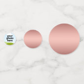 Benutzerdefiniertes Foto Confetti mit Rose Gold Ak Konfetti (Vorderseiten)