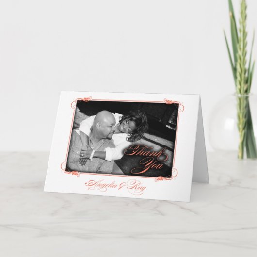 Benutzerdefiniertes Foto Dankeschön Karte (Vorderseite)