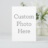 8.89 cm x 12.7 cm Flache Dankeskarte (Stehend Vorderseite)